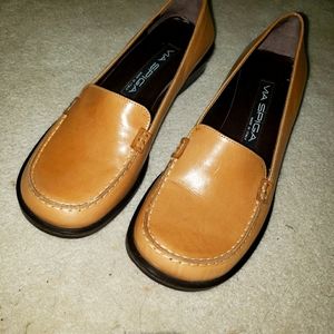 Tan loafers
